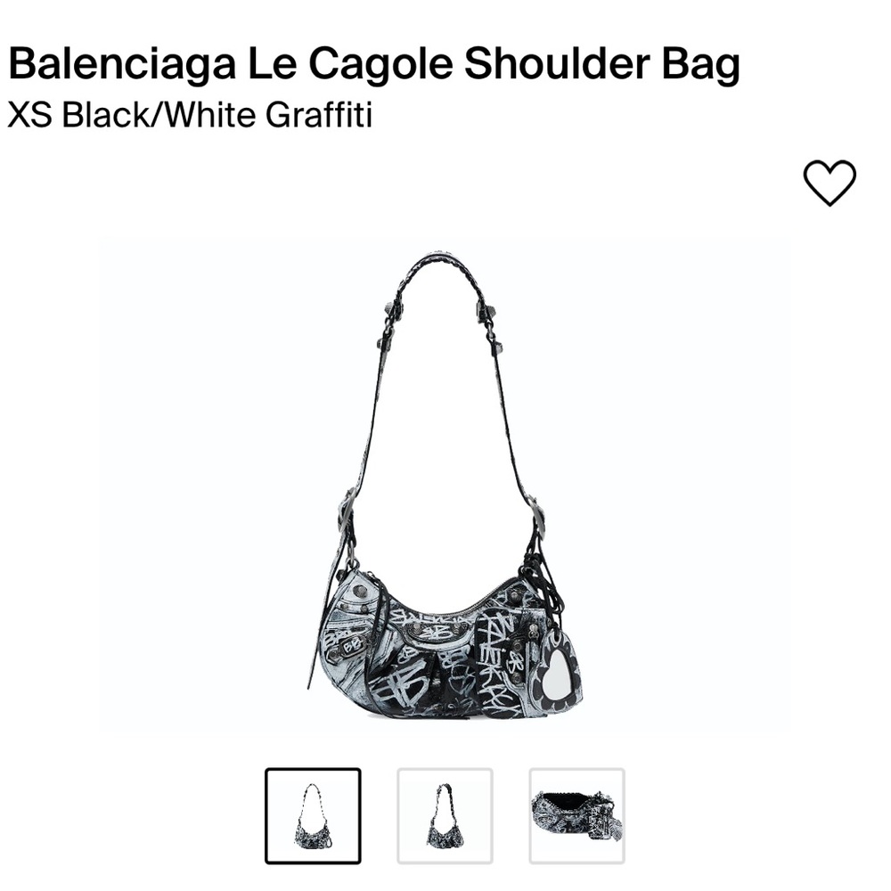 Le Cagole XS Shoulder Bag Graffiti